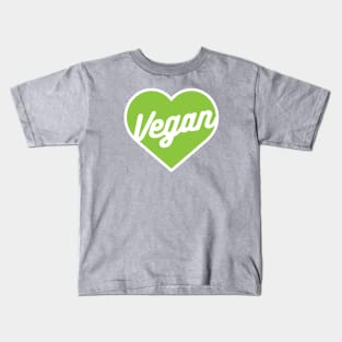 Vegan Heart Shirt Kids T-Shirt